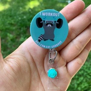 I workout Retractable Badge Holder